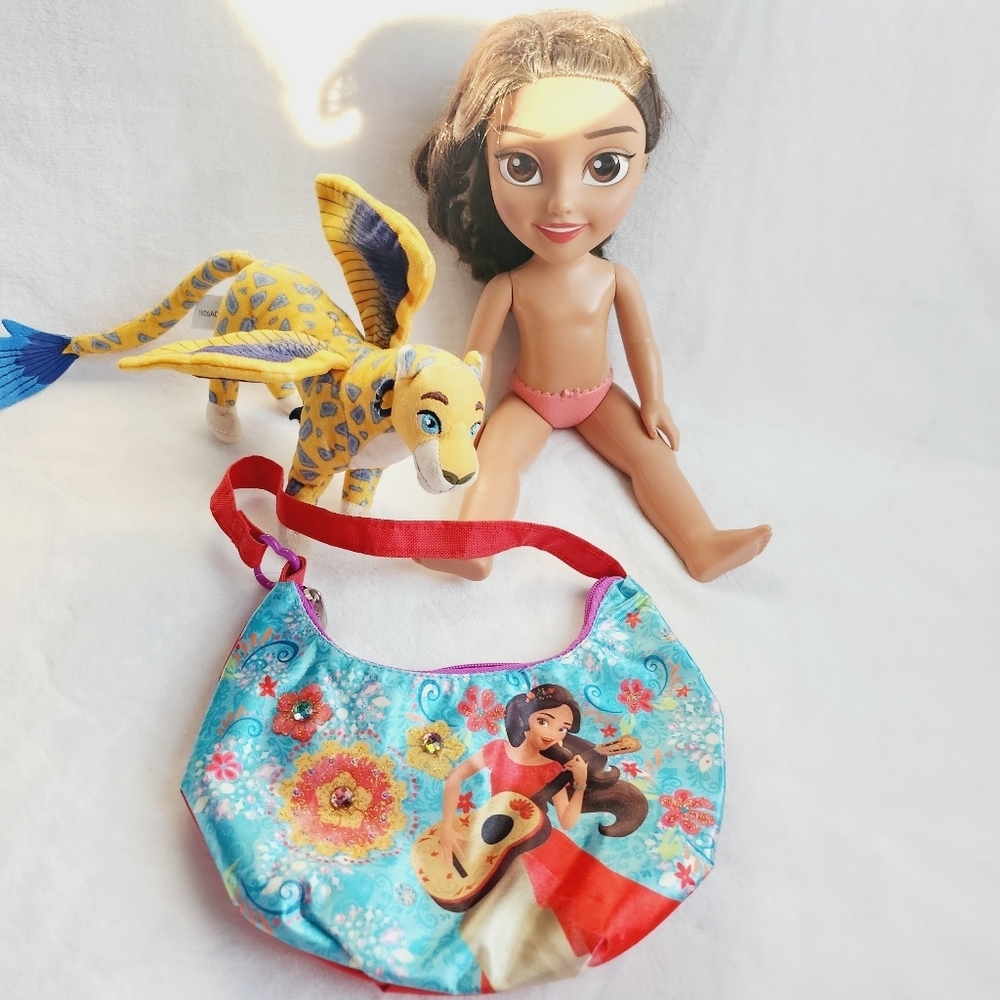 3 X DISNEY Elena of avalon , bag, doll, stuffed animal